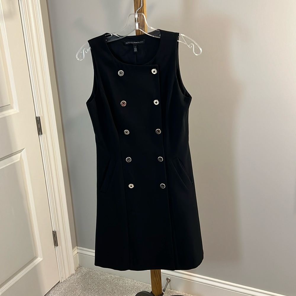 White House Black Market Sleeveless Black Dress